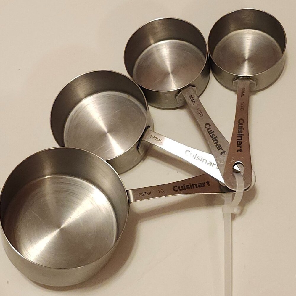 Cuisinart 4-Pieces Stainless Steel Measuring Cup Set